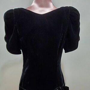 Black Velvet Evening Dress by Opening Night